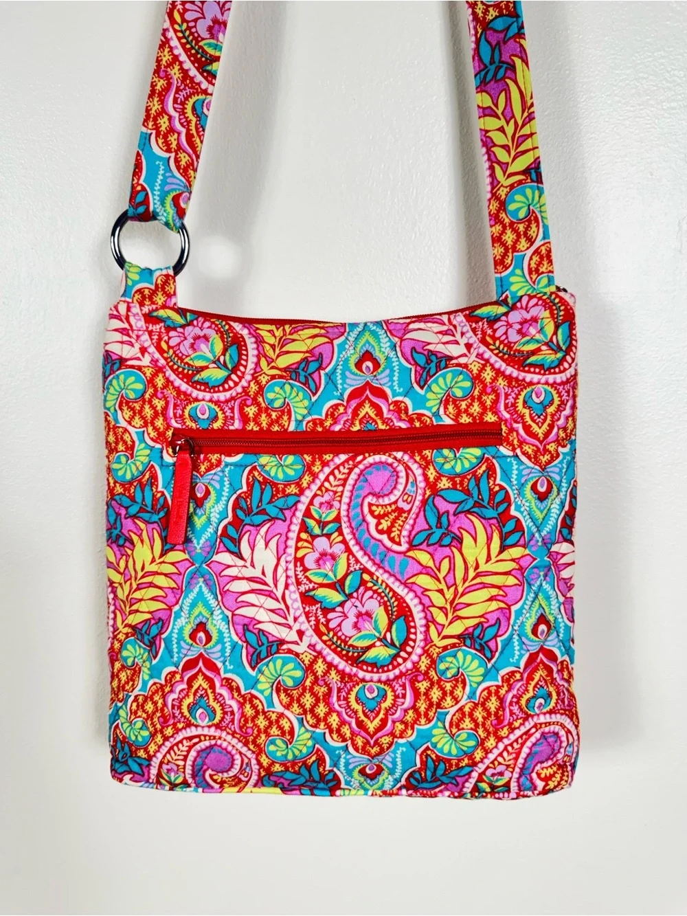 Vera Bradley Paisley In Paradise Hipster Crossbody Retired Quilted Bohemian